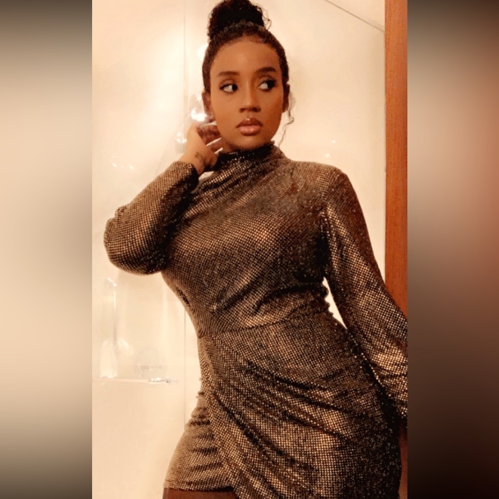 Gold Holiday dress